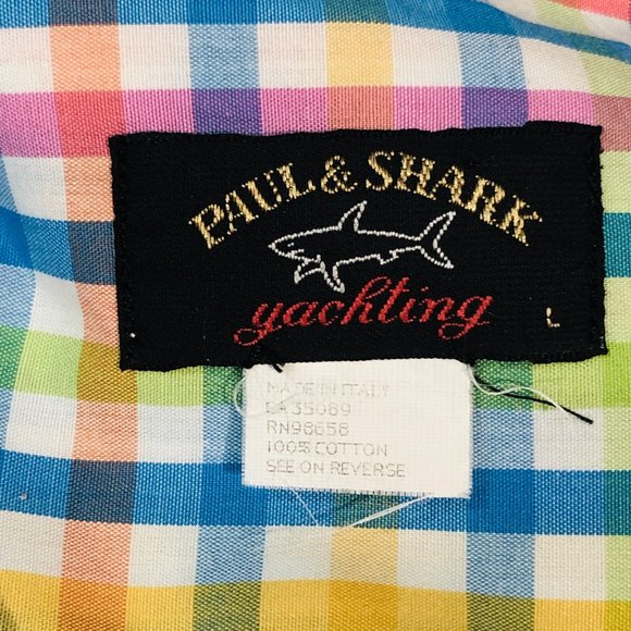 Paul & Shark Italy Yachting Plaid Shirt - Picture 4 of 7